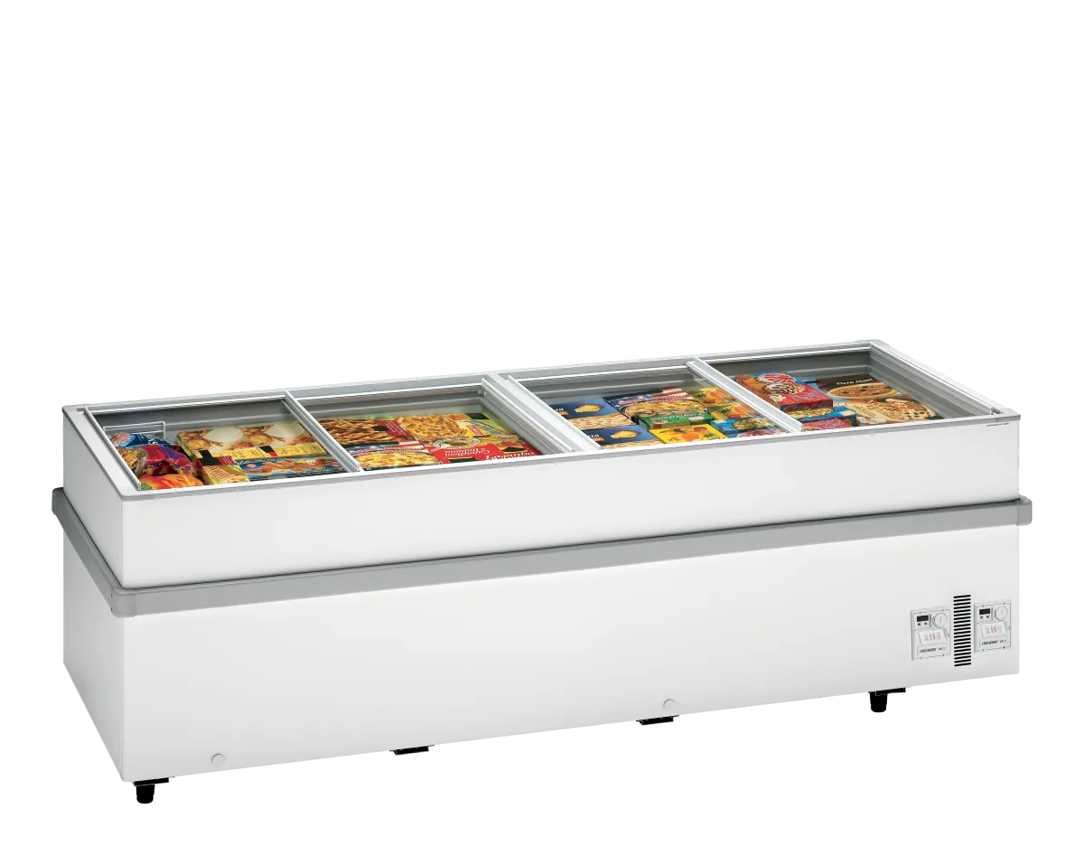 1100CHV WH Island Site Freezer