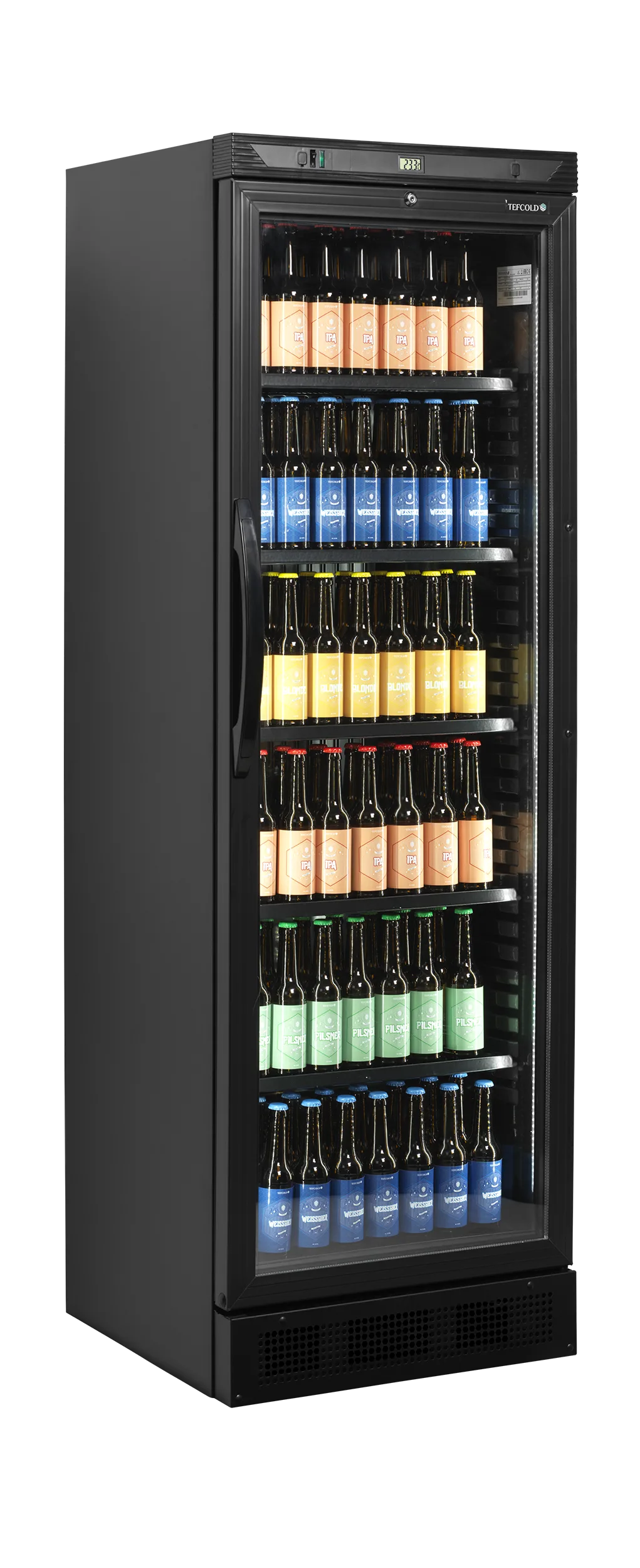 CEV425 BLACK Glass Door Merchandiser