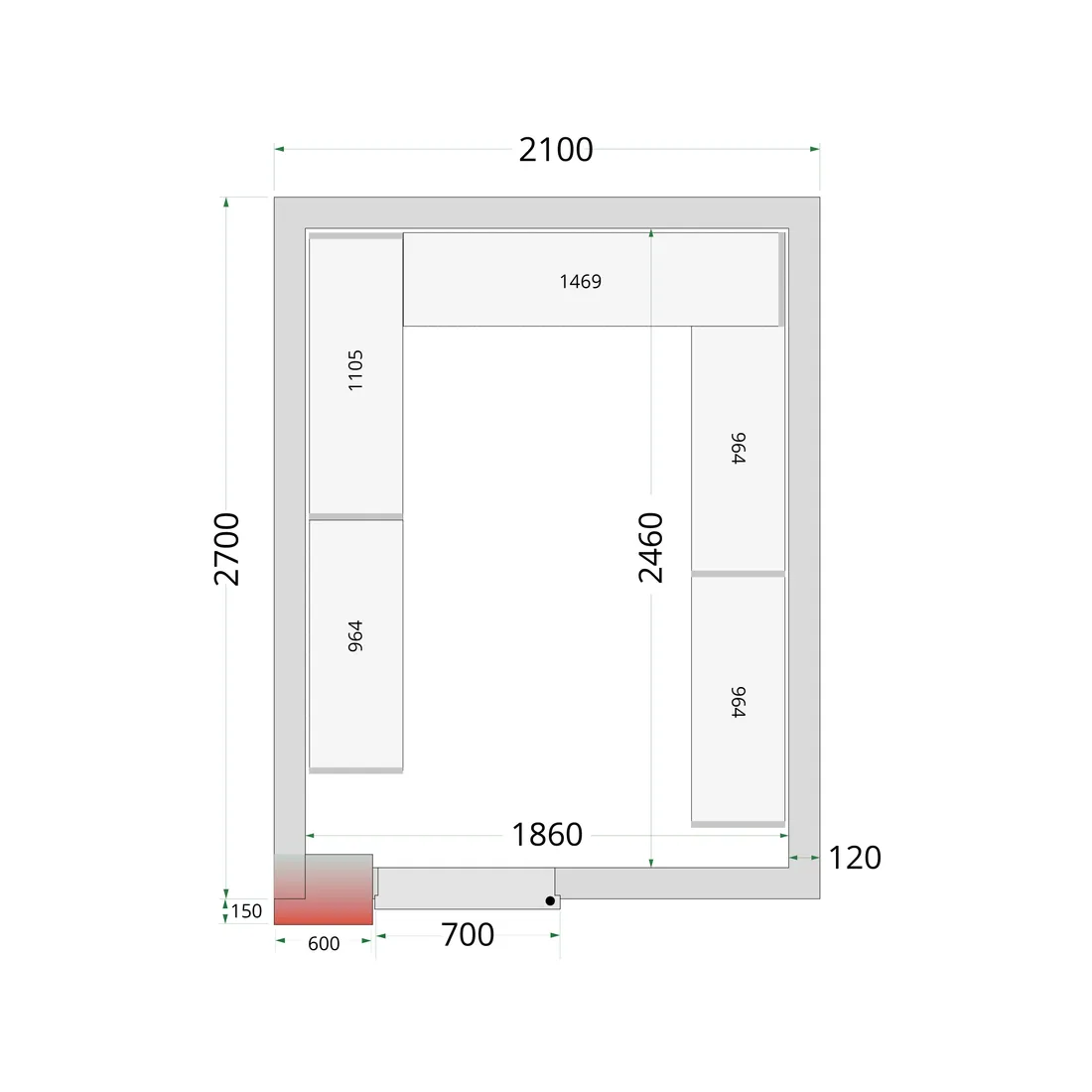 CRNF2127 Shelf Kit CRNF2127