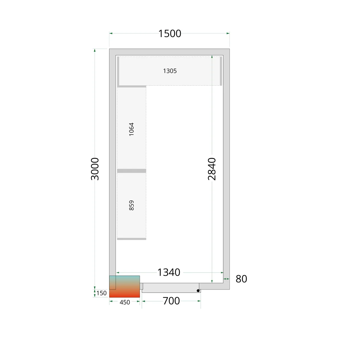 Shelf Rack System Kit CRPF1530