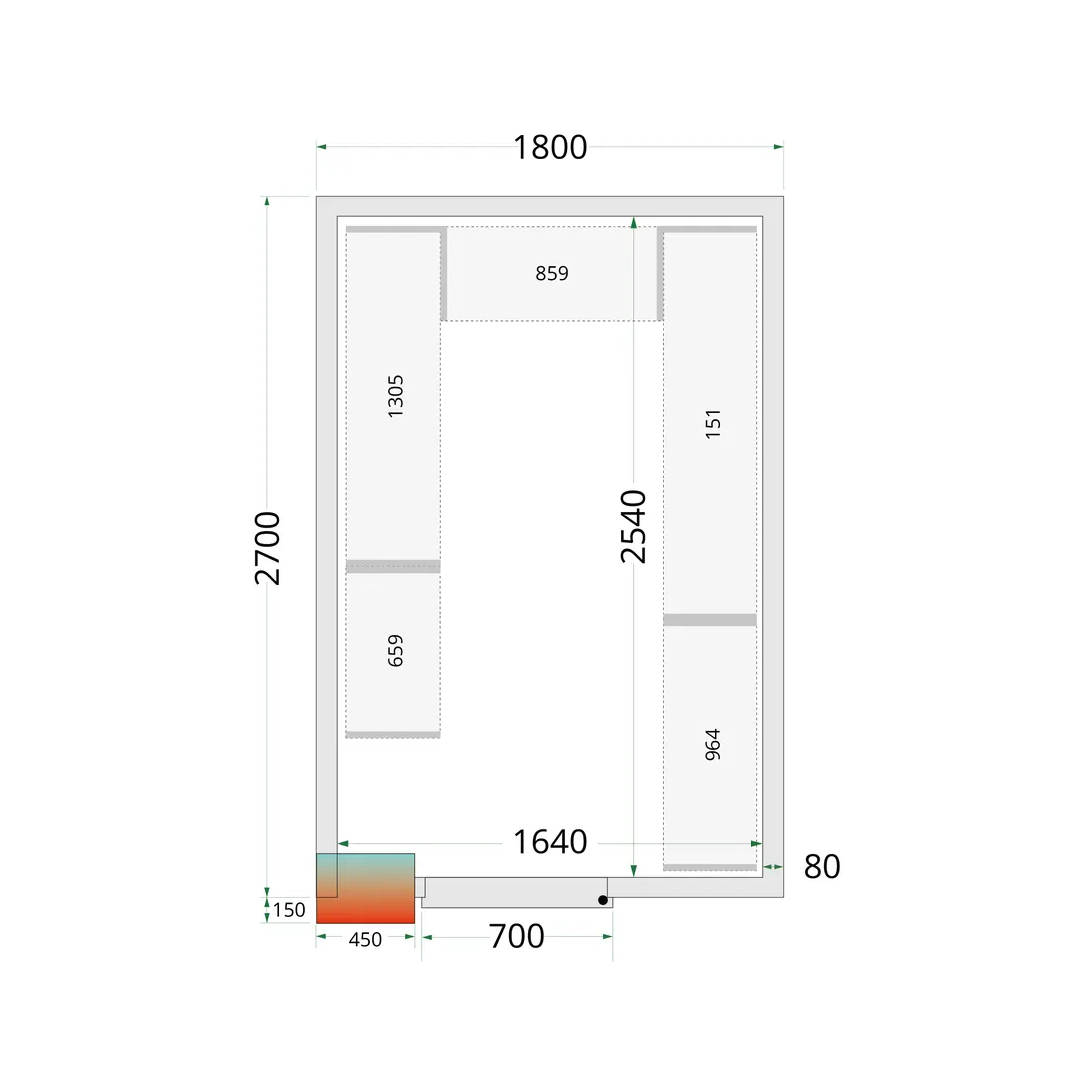 Shelf Rack System Kit CRPF1827