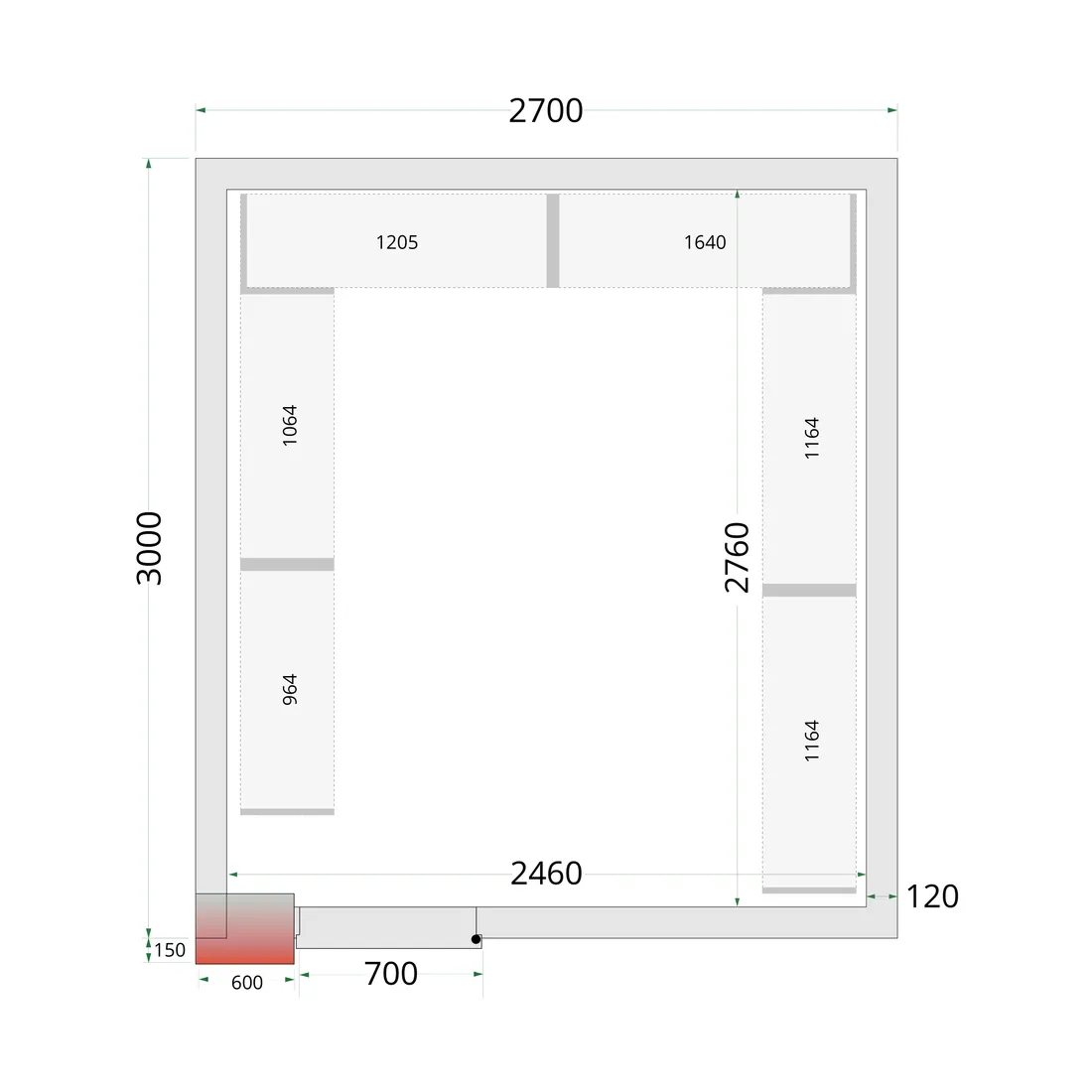 Shelf Rack System Kit CRNF2730