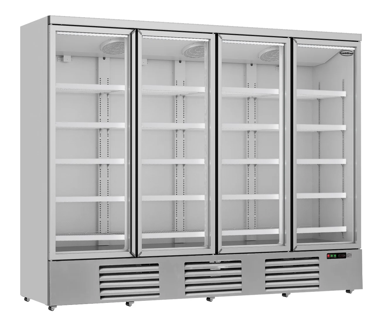 Refrigerator 4 Glass Doors JDE-2025R *transport ON Request* **note: There Is A Higher Inrush Current, Which Makes A Circuit Breaker With Type C Characteristic Necessary.**