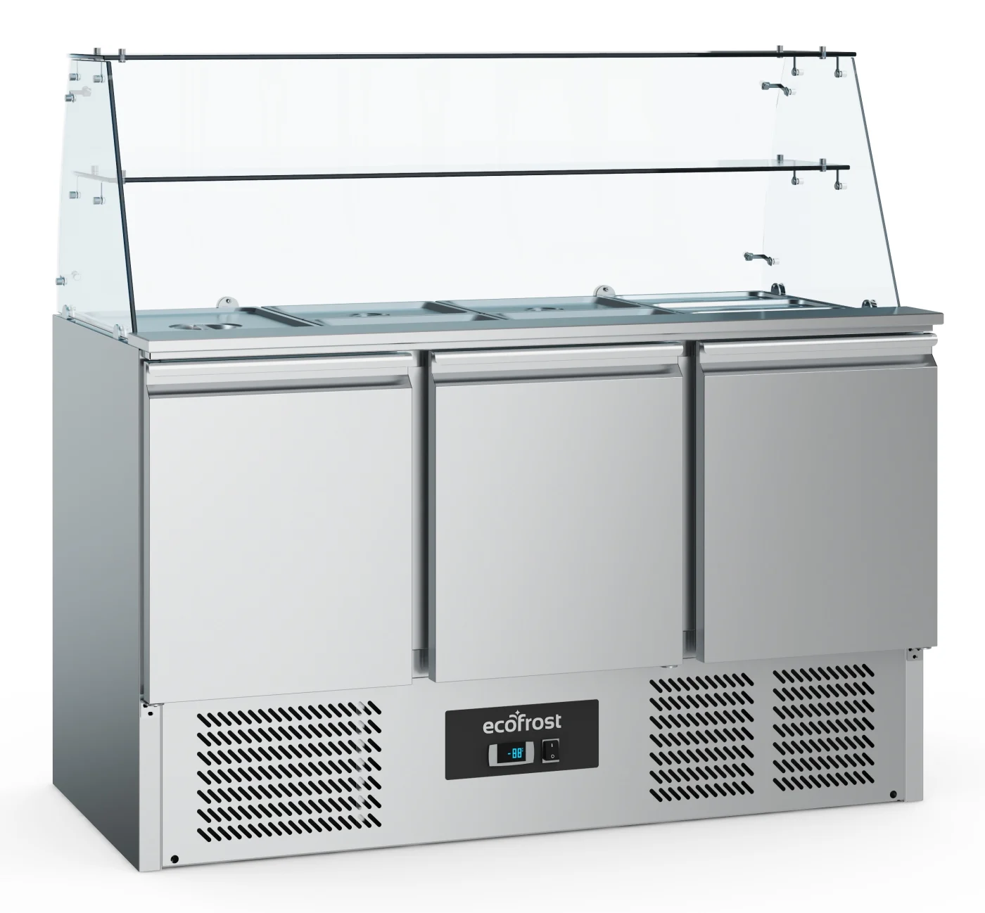 Refrigerated Saladettes With Glas 3 Doors