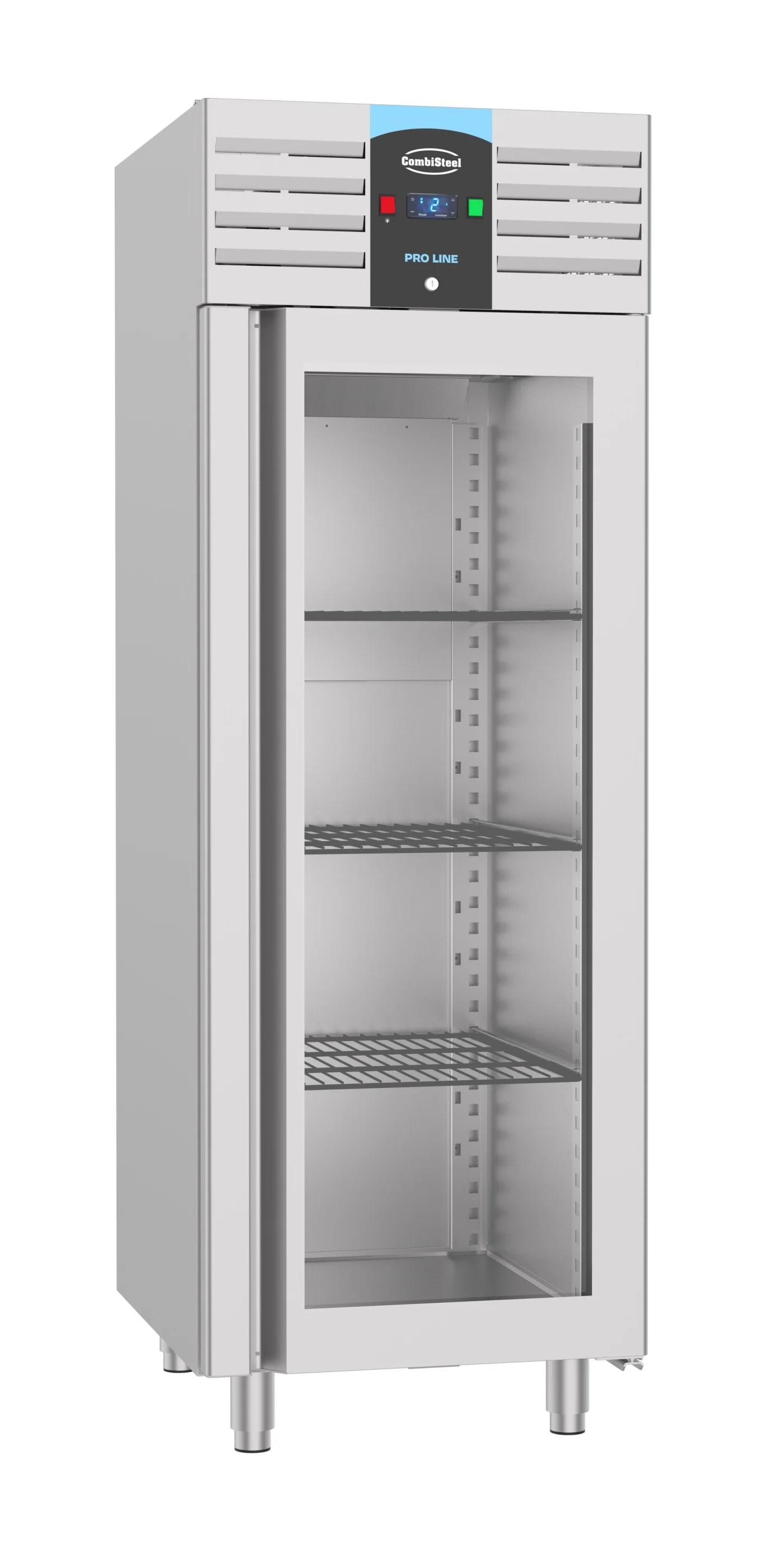 Freezer Stainless Steel Glass Door Mono Block 700 LTR Glazen deur freezer