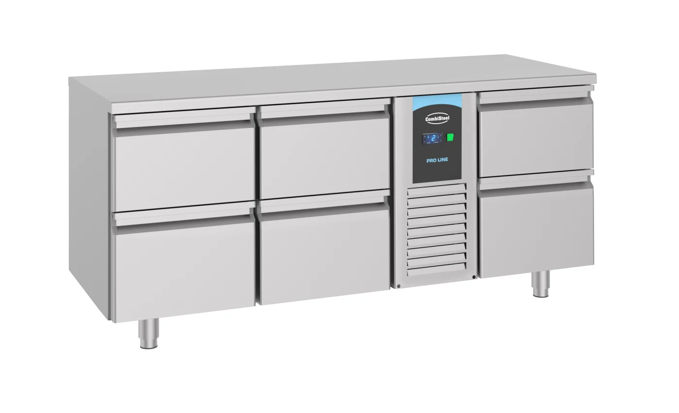 700 Refrigerated Counter 6 Drawers Monoblock Energy Line