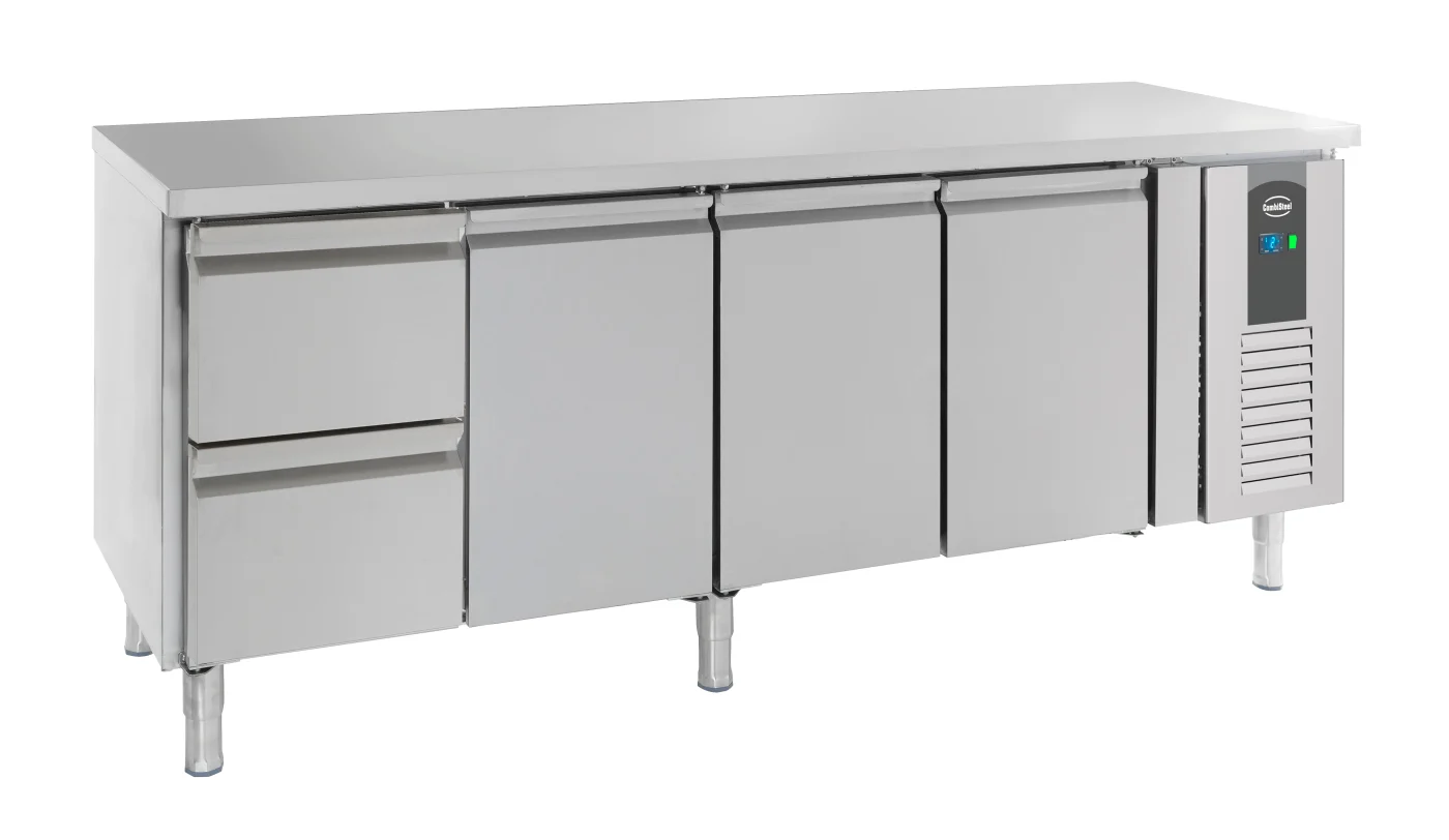 700 Refrigerated Counter 3 Doors And 2 Drawers Refrigerated counter