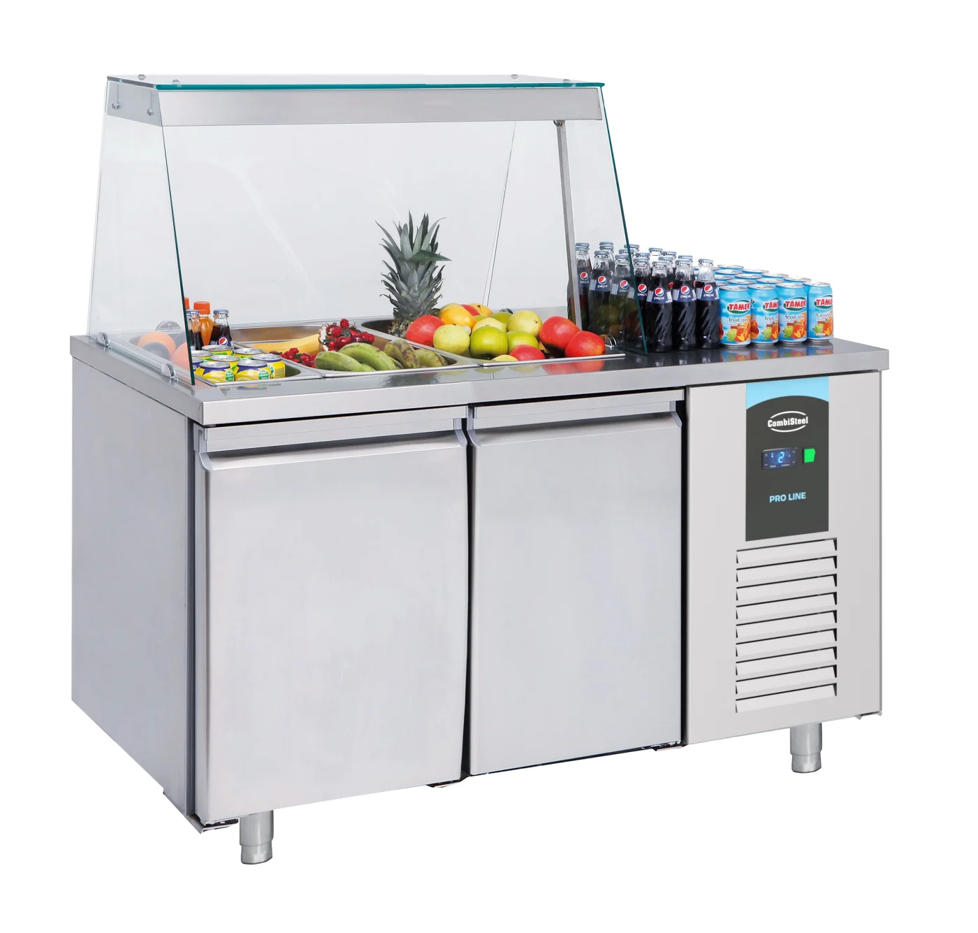 Saladette 2 Doors 3x 1/1GN Container Saladette