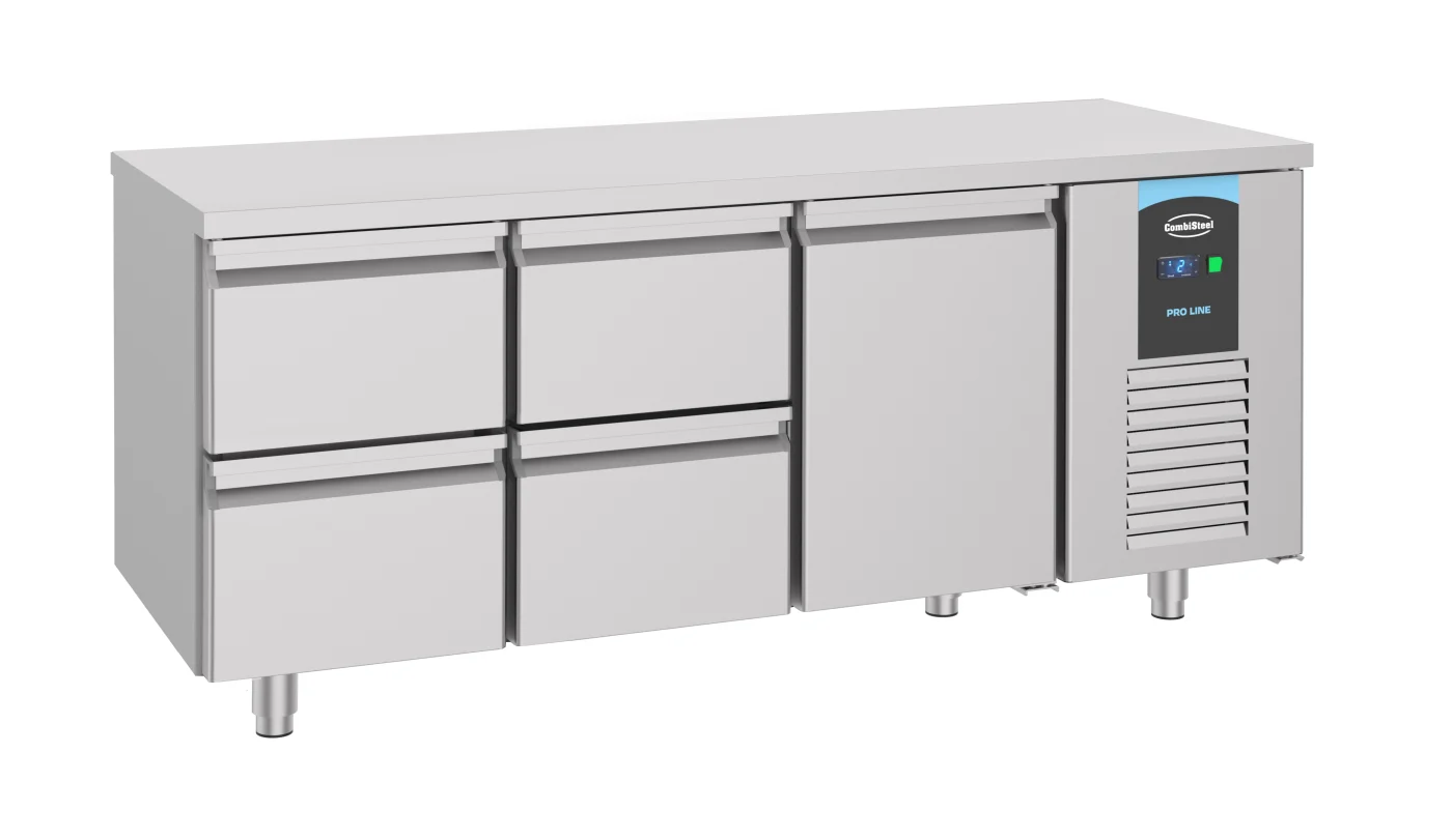 700 Refrigerated Counter 1 Door 4 Drawers Energy Line