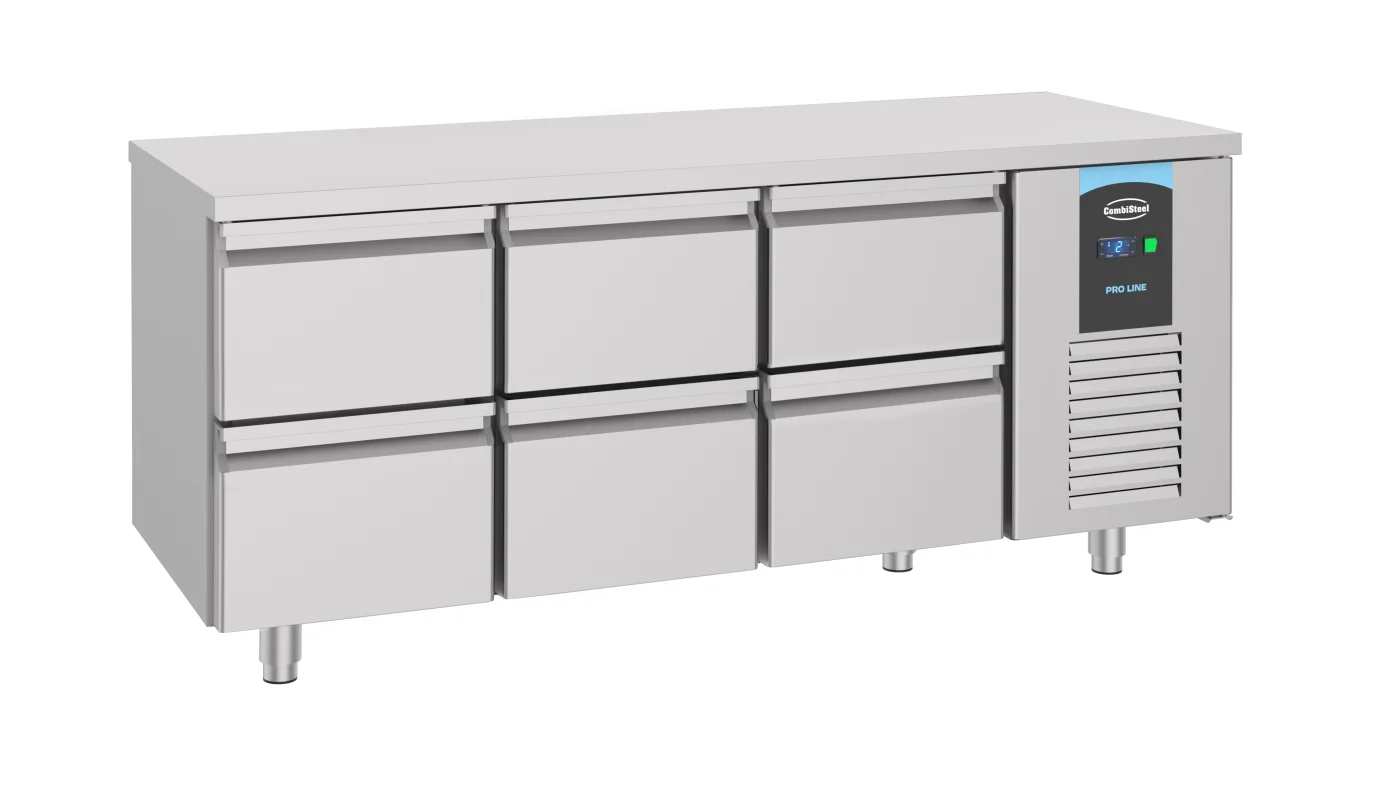 700 Refrigerated Counter 6 Drawers Energy Line