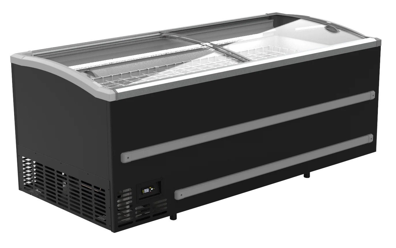 Supermarket Chest Freezer Black 1880 Automatic Defrost
